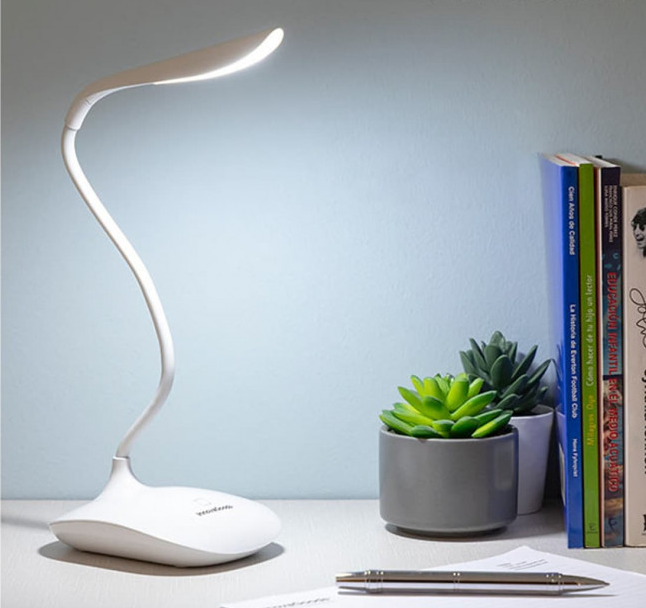 LED Bordlampe - Genopladelig - Touch - 360Âº rotation - Skrivebordslampe